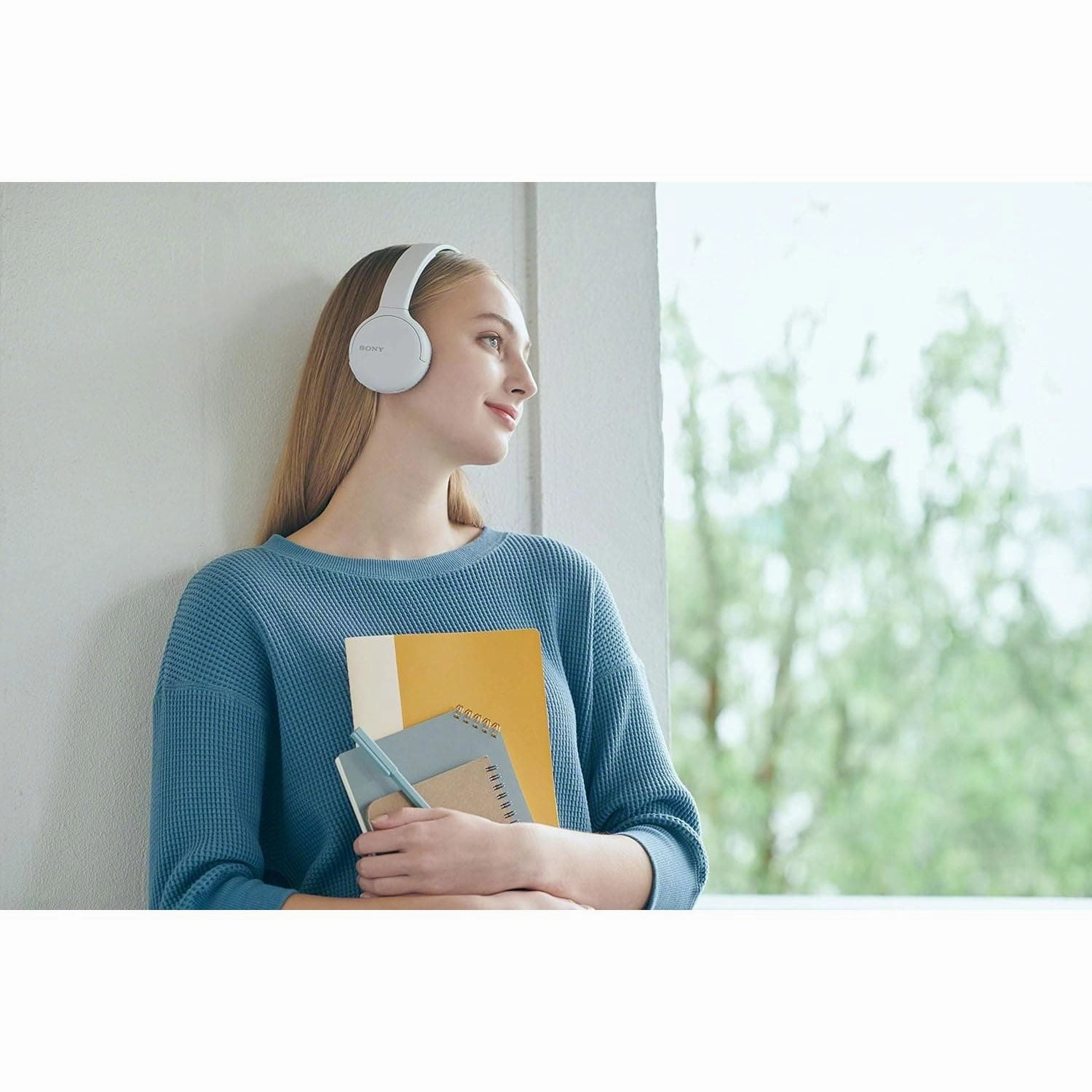 Sony WH-CH510 On-Ear Wireless Headphones - White