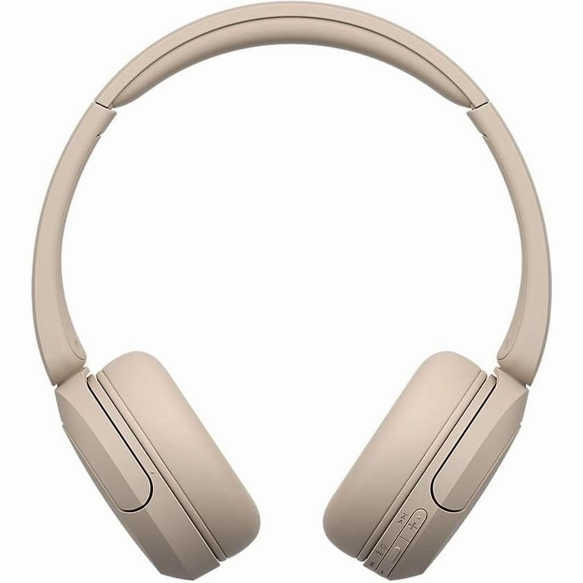 Sony WH-CH520 Wireless Bluetooth Headphones - up to 50 Hours Battery Life with Quick Charge, On-ear style - Beige