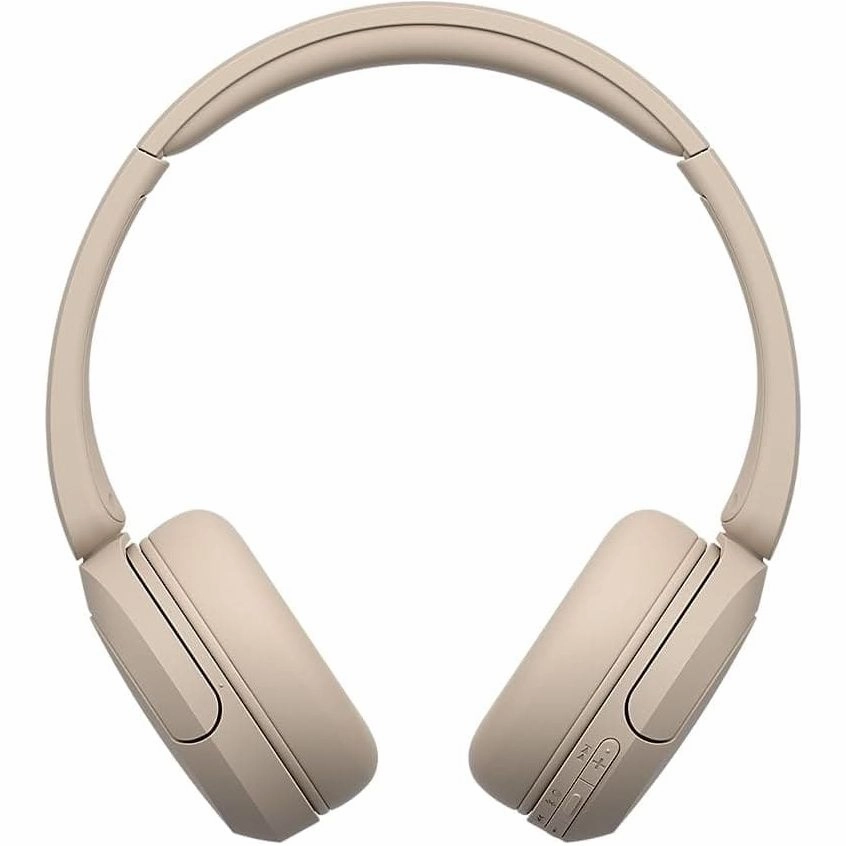 Sony WH-CH520 Wireless Bluetooth Headphones - up to 50 Hours Battery Life with Quick Charge, On-ear style - Beige