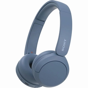 Sony WH-CH520 Wireless Bluetooth On-Ear Headphones - 50 Hours Battery, Quick Charge - Blue earbuds and headphones, true wireless earbuds, noise cancelling earbuds