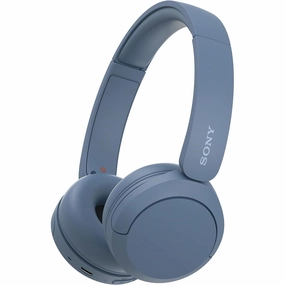 Sony WH-CH520 Wireless Bluetooth On-Ear Headphones - 50 Hours Battery, Quick Charge - Blue earbuds and headphones, true wireless earbuds, noise cancelling earbuds