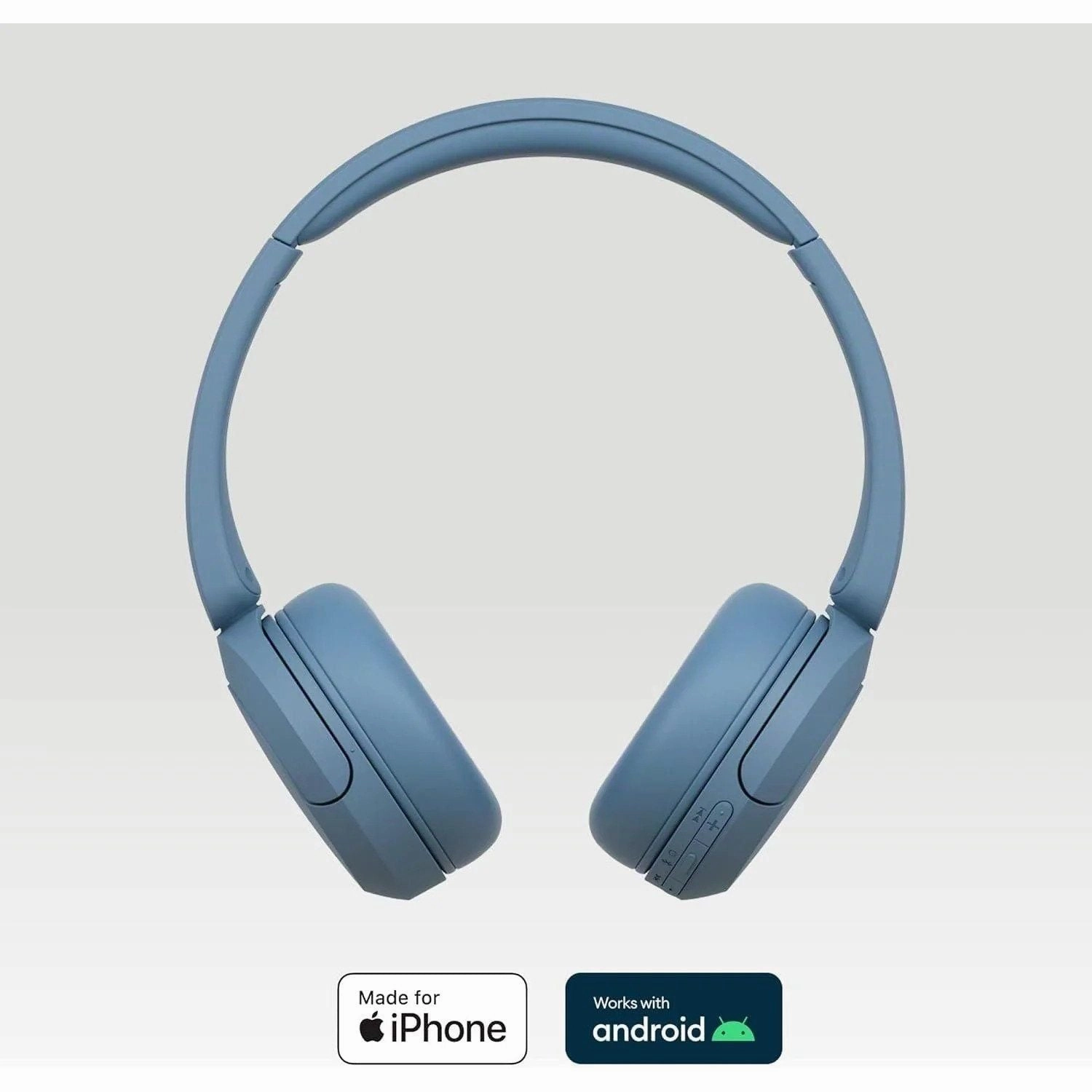 Sony WH-CH520 Wireless Bluetooth On-Ear Headphones - 50 Hours Battery, Quick Charge - Blue