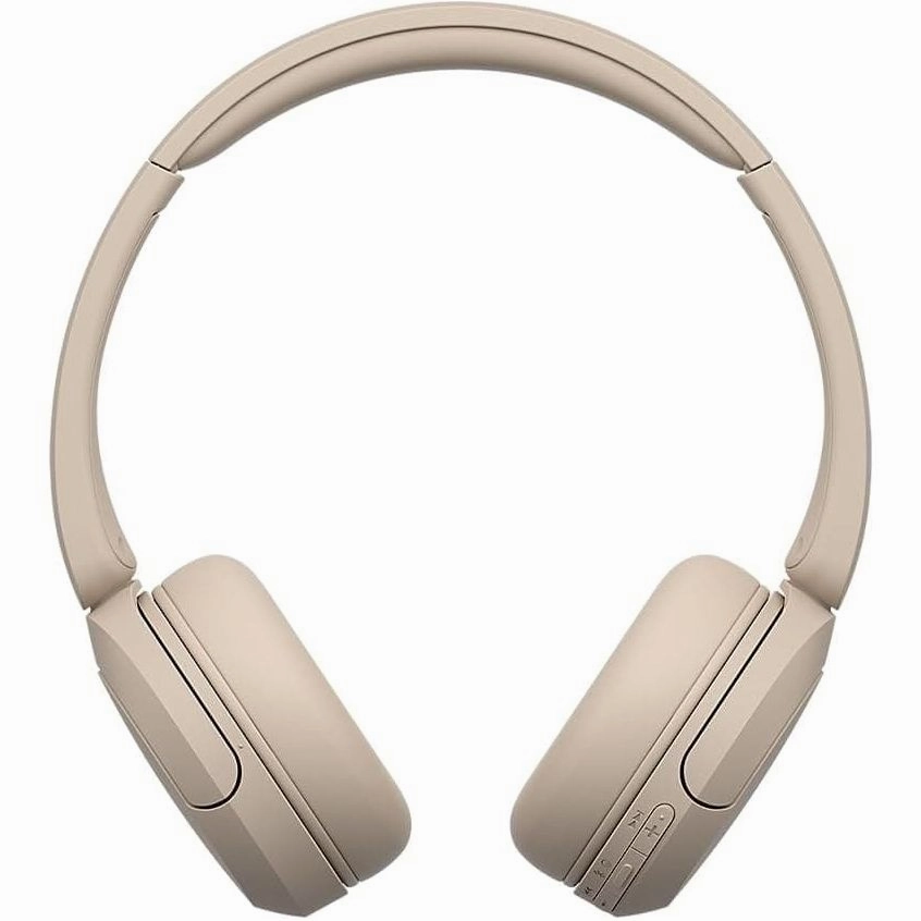 Sony WH-CH520 Wireless Bluetooth On-Ear Headphones - 50 Hours Battery, Quick Charge, Beige earbuds and headphones, true wireless earbuds, noise cancelling earbuds