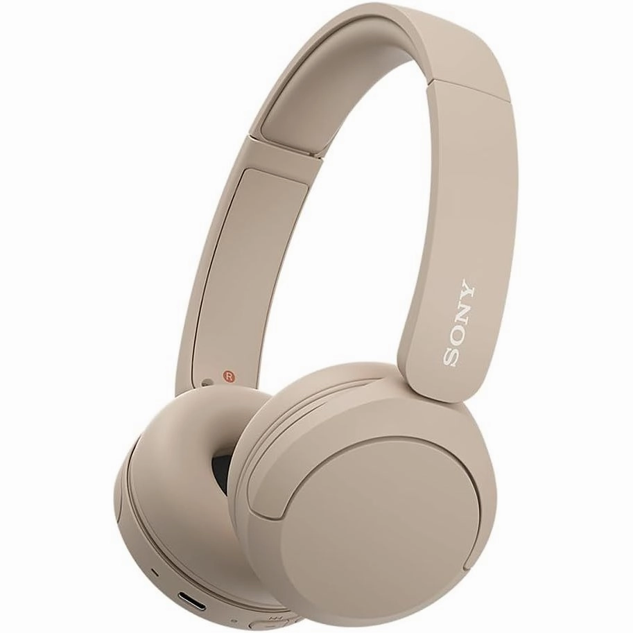 Sony WH-CH520 Wireless Bluetooth On-Ear Headphones - 50 Hours Battery, Quick Charge, Beige