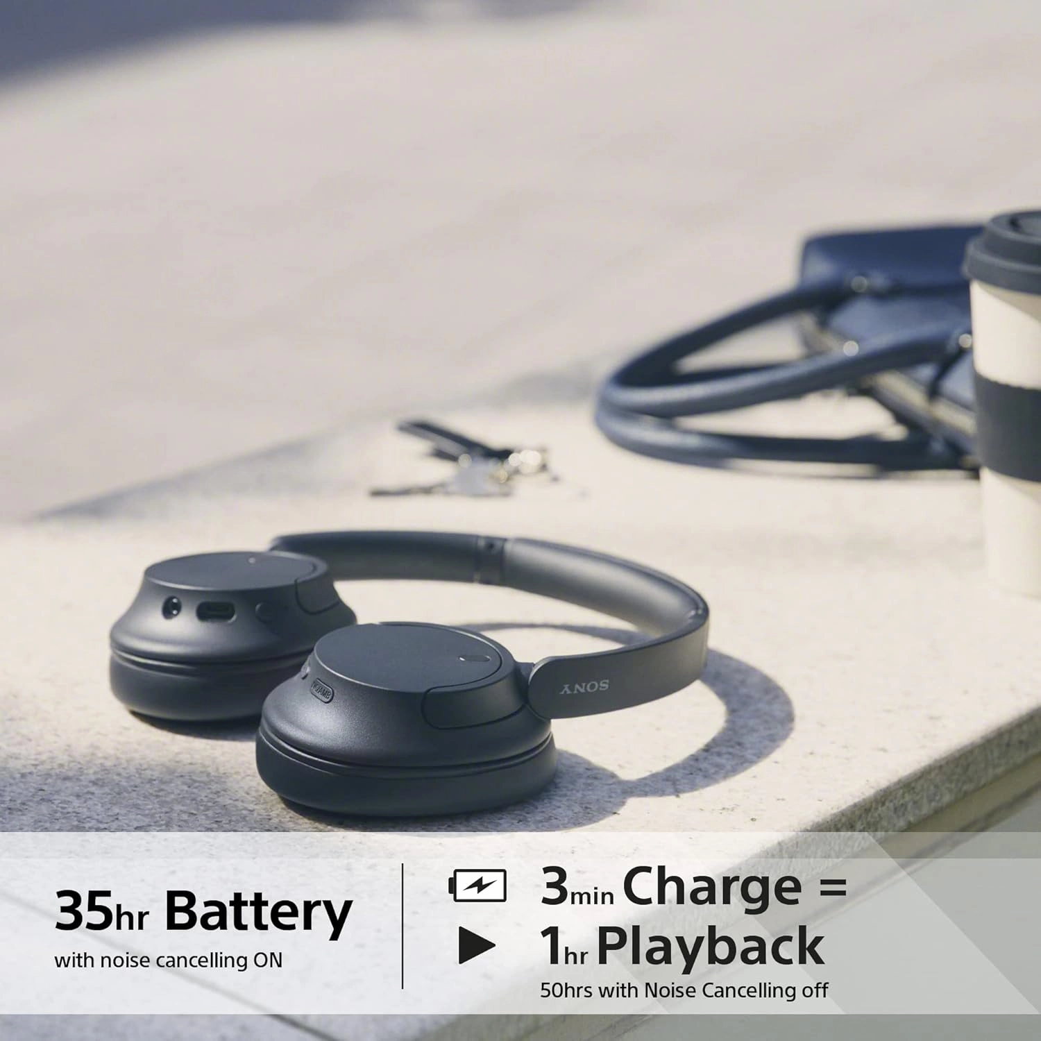 Sony WH-CH720N Noise Cancelling Wireless Bluetooth Headphones - Black