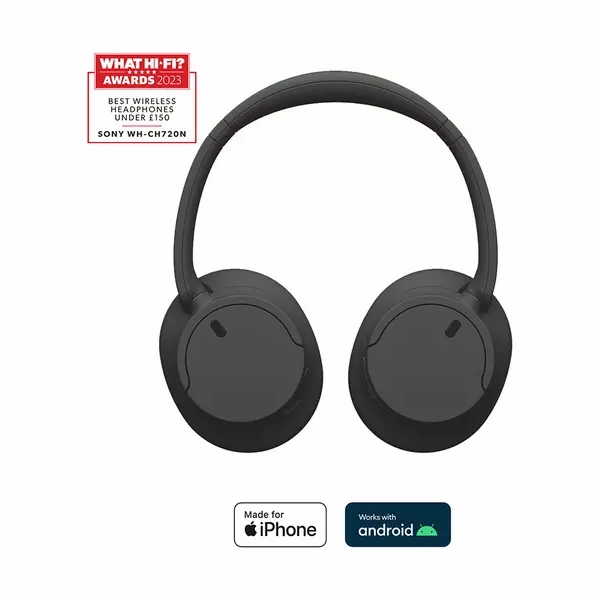 SONY WH-CH720N Wireless Bluetooth Noise-Cancelling Headphones - Black