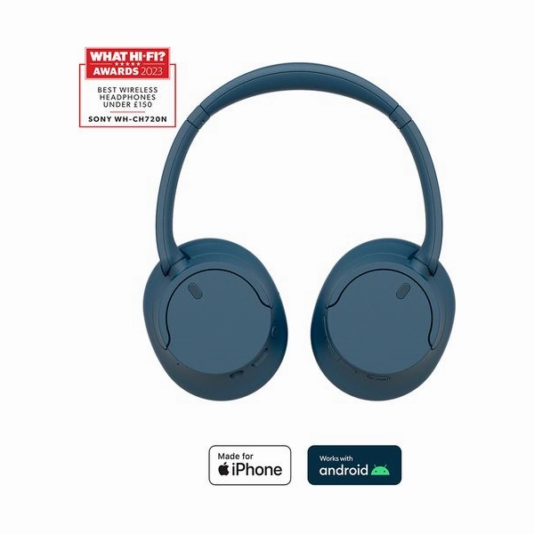 SONY WH-CH720N Wireless Bluetooth Noise-Cancelling Headphones - Blue