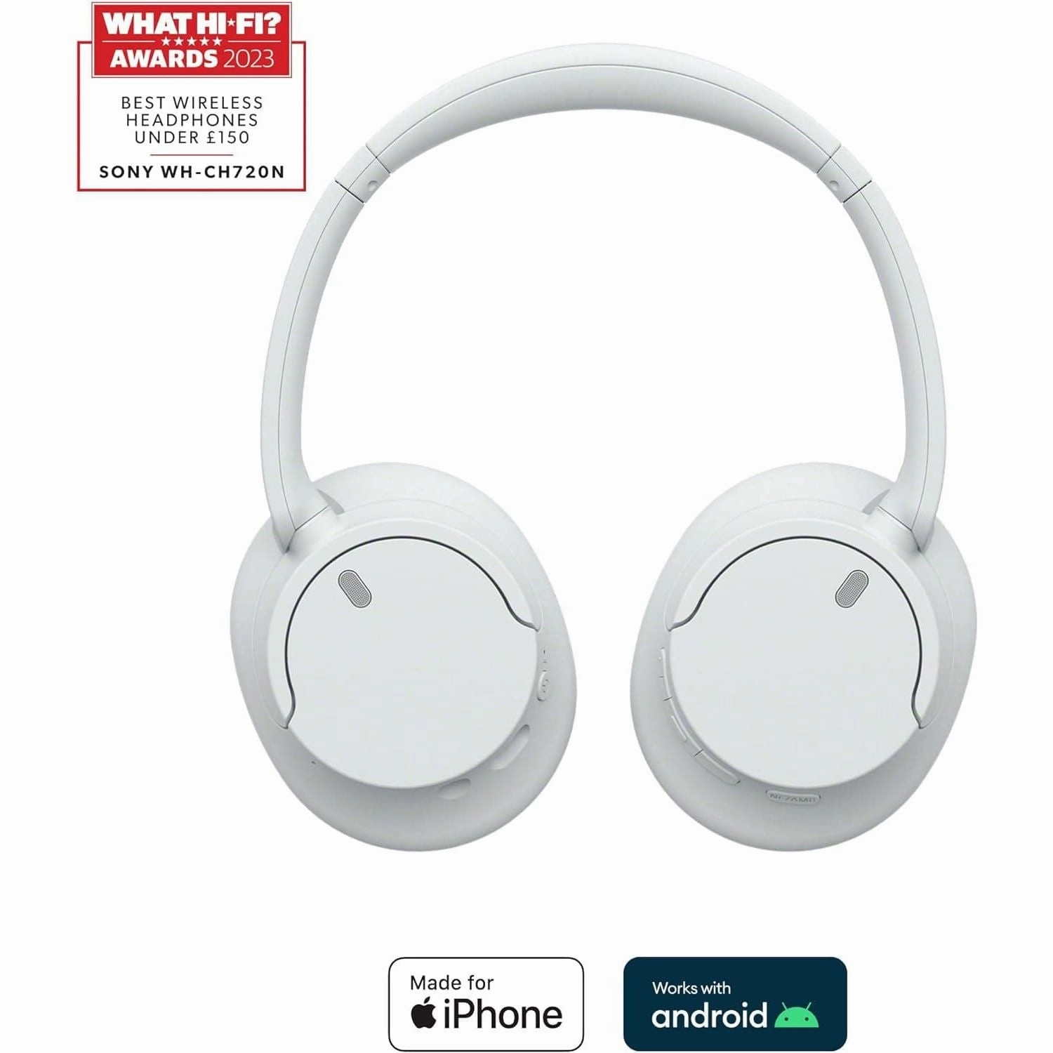 SONY WH-CH720N Wireless Bluetooth Noise-Cancelling Headphones - White
