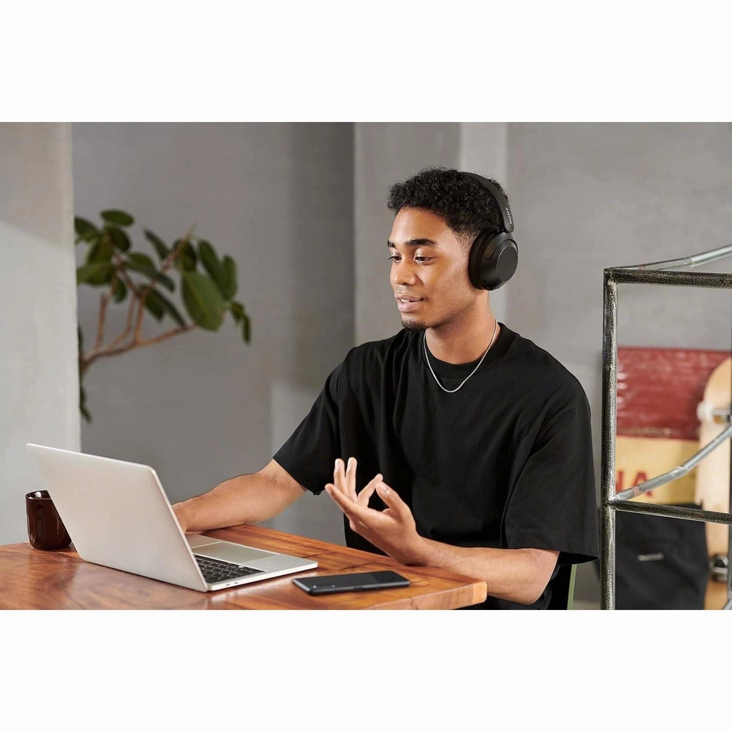 Sony WH XB910N Wireless Over-Ear Headphones - Black