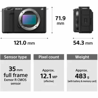 Sony ZV-E1 4K Vlog Camera - 12.1MP (Body Only)