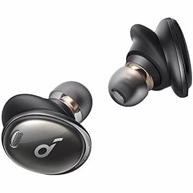 Soundcore by Anker Liberty 3 Pro Noise Cancelling Earbuds - Black wireless headphones, best over ear headphones, noise cancelling headphones