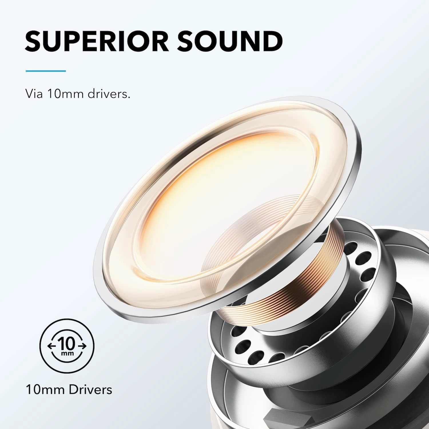 Soundcore by Anker P3i Hybrid Active Noise Cancelling Earbuds, Wireless Earbuds with 4 Mics, AI-Enhanced Calls, 10mm Drivers, Powerful Sound, App for Custom EQ, 36H Playtime - Oat White