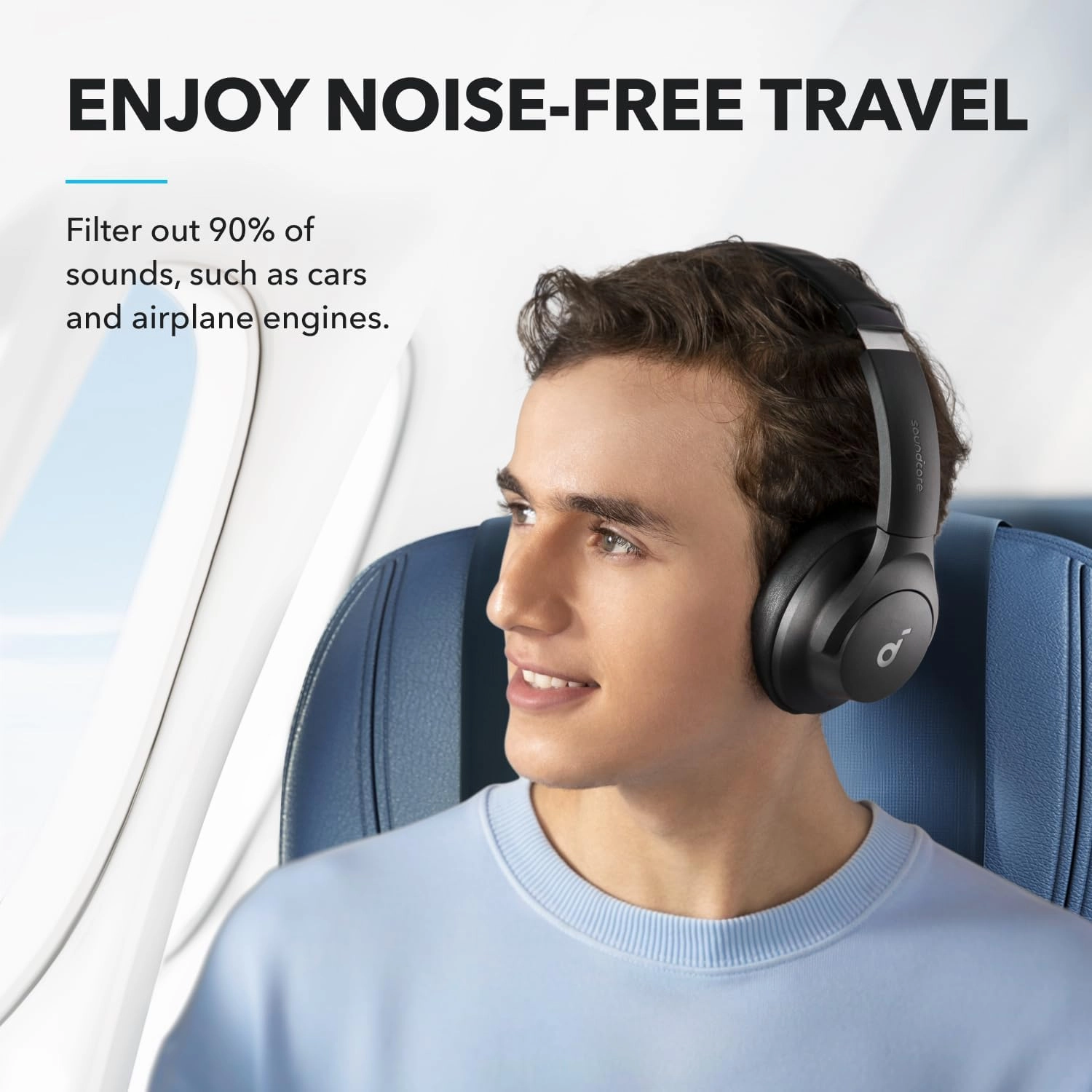 soundcore by Anker Q20i Hybrid Active Noise Cancelling Foldable Headphones
