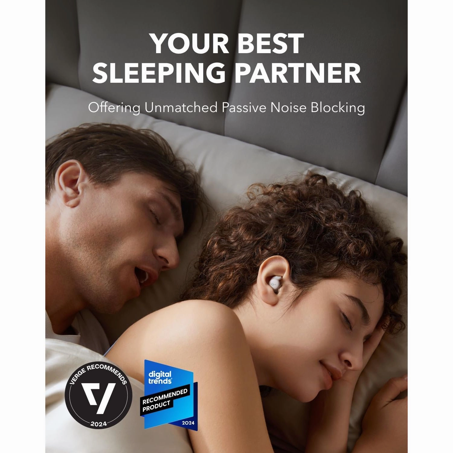 Soundcore Sleep A20 by Anker  Noise-Blocking Sleep Earbuds with Bluetooth 5.3, 80-Hour Playtime, Sleep Monitor, Personal Alarm, Compact Design for Side Sleepers