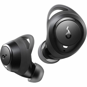 Soundcore Wireless Earbuds, by Anker Life A1 Bluetooth Earbuds, Powerful Customized Sound, 35H Playtime, Wireless Charging, USB-C Fast Charge, IPX7 Waterproof, Button Control, Commute, Sports - Black home and kitchen gadgets, smart home electronics, kitche
