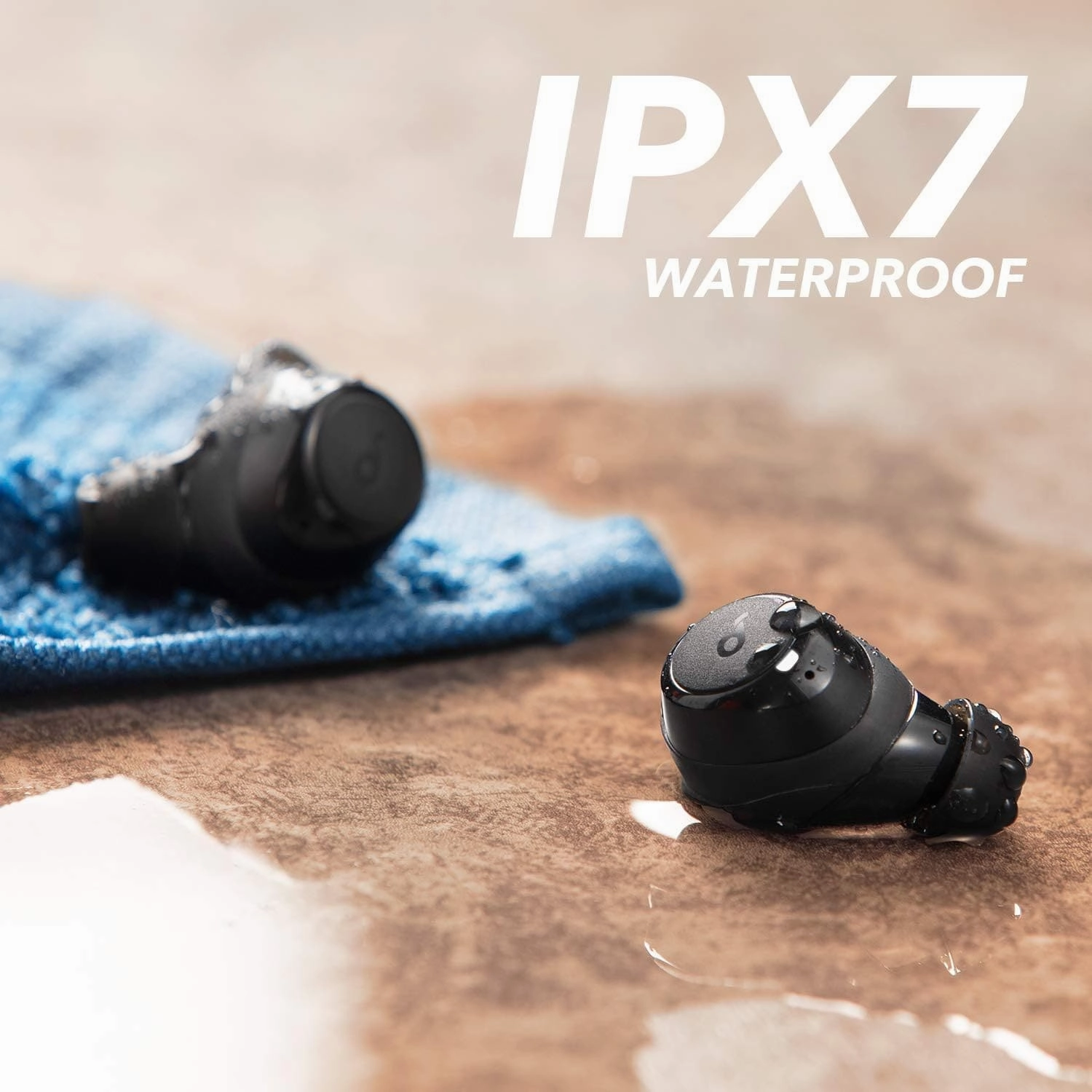 Soundcore Wireless Earbuds, by Anker Life A1 Bluetooth Earbuds, Powerful Customized Sound, 35H Playtime, Wireless Charging, USB-C Fast Charge, IPX7 Waterproof, Button Control, Commute, Sports - Black
