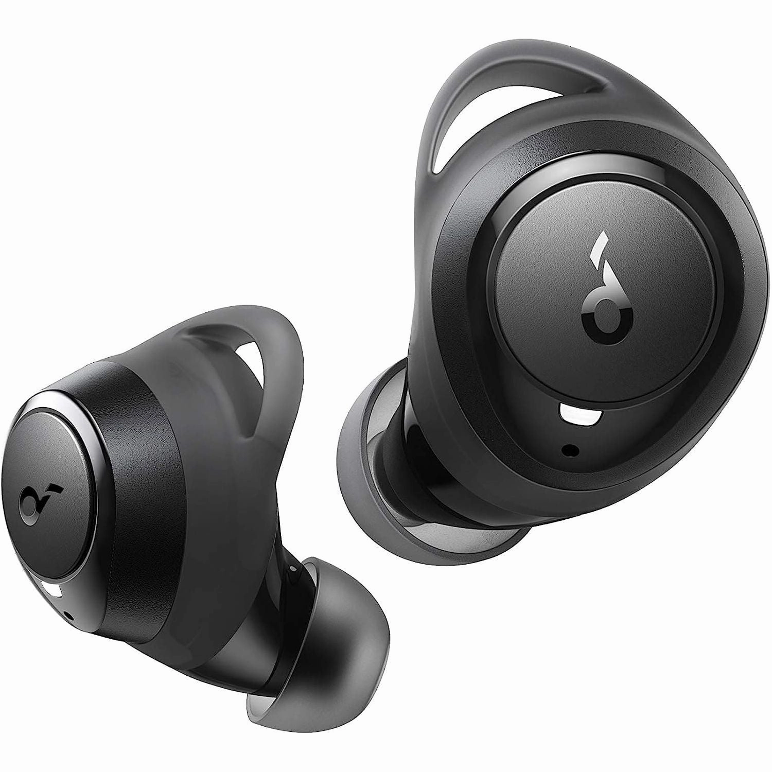 Soundcore Wireless Earbuds, by Anker Life A1 Bluetooth Earbuds, Powerful Customized Sound, 35H Playtime, Wireless Charging, USB-C Fast Charge, IPX7 Waterproof, Button Control, Commute, Sports - Black wireless headphones, best over ear headphones, noise can