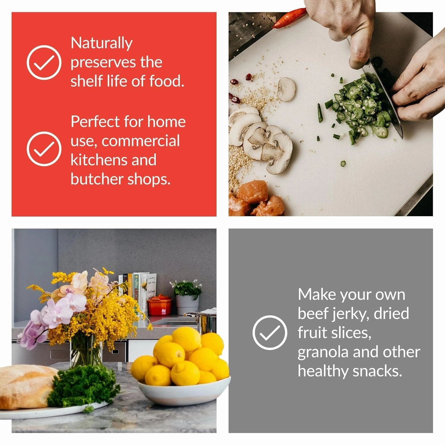 SousVideTools Hendi 6-Tray Stainless Steel Food Dehydrator with Touch Panel, Timer & Thermostat Control for Fruit, Meat, and Vegetables