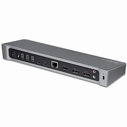 StarTech.com 4K Triple Monitor USB-C Dock - Dual DisplayPort & HDMI, 100W PD, 4x USB-A Hub, USB 3.1 Gen 1, Windows & Mac Compatible (DK30CH2DEPUE)