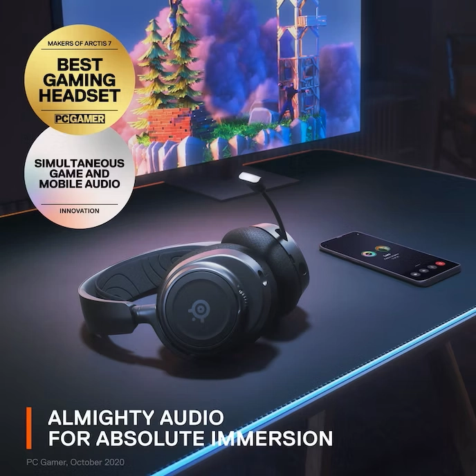 SteelSeries [61553] Arctis Nova 7 Wireless Gaming Headset