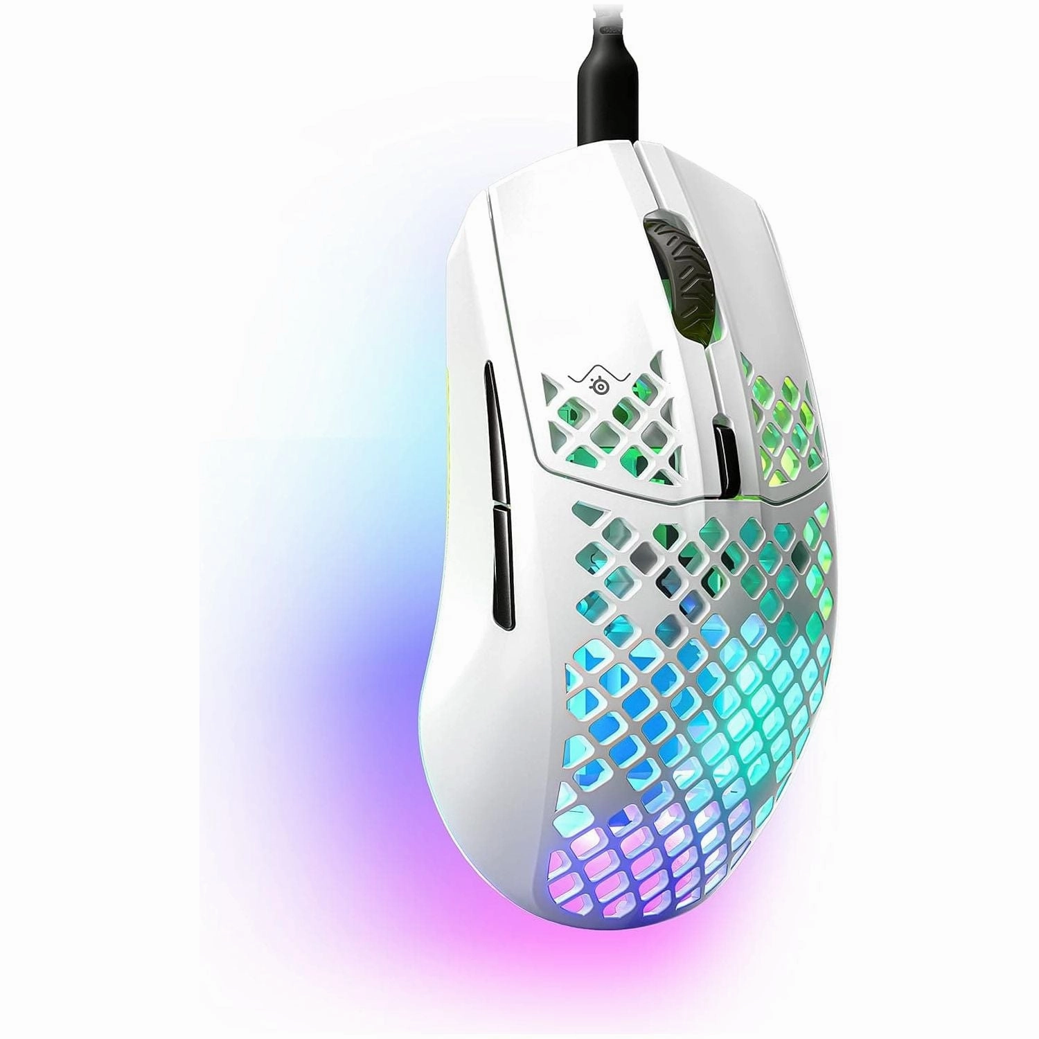 SteelSeries Aerox 3 RGB Gaming Mouse - Ultra-lightweight, Water-Resistant, 8,500 DPI - Snow