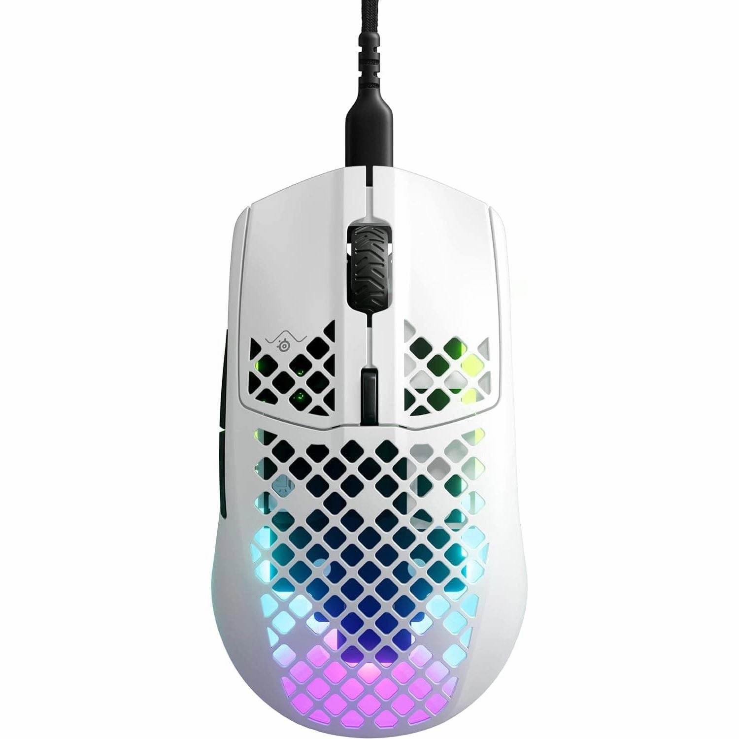 SteelSeries Aerox 3 RGB Gaming Mouse - Ultra-lightweight, Water-Resistant, 8,500 DPI - Snow computing devices, pc accessories, cheap computer online