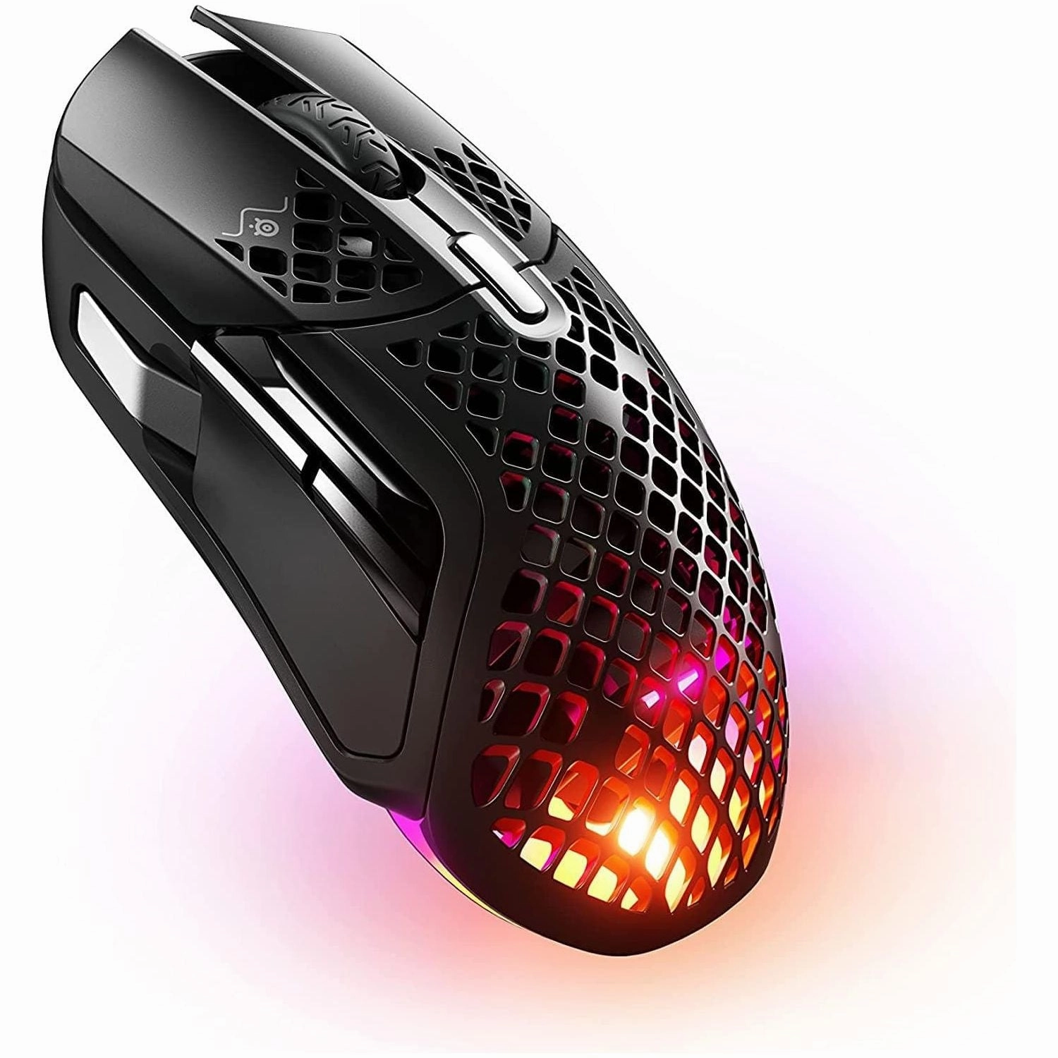SteelSeries Aerox 5 Wireless Gaming Mouse C Ultra Lightweight 74g C 9 Buttons C Bluetooth/2.4 GHz C 180 Hr Battery C IP54 Water Resistant C PC/MAC C FPS, MOBA, Battle Royale