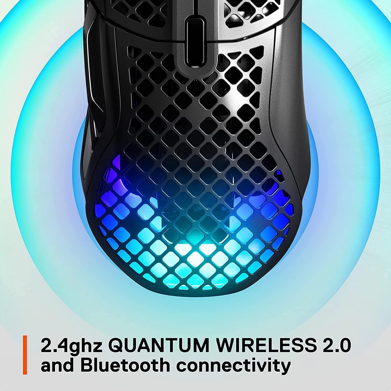 SteelSeries Aerox 5 Wireless Gaming Mouse C Ultra Lightweight 74g C 9 Buttons C Bluetooth/2.4 GHz C 180 Hr Battery C IP54 Water Resistant C PC/MAC C FPS, MOBA, Battle Royale