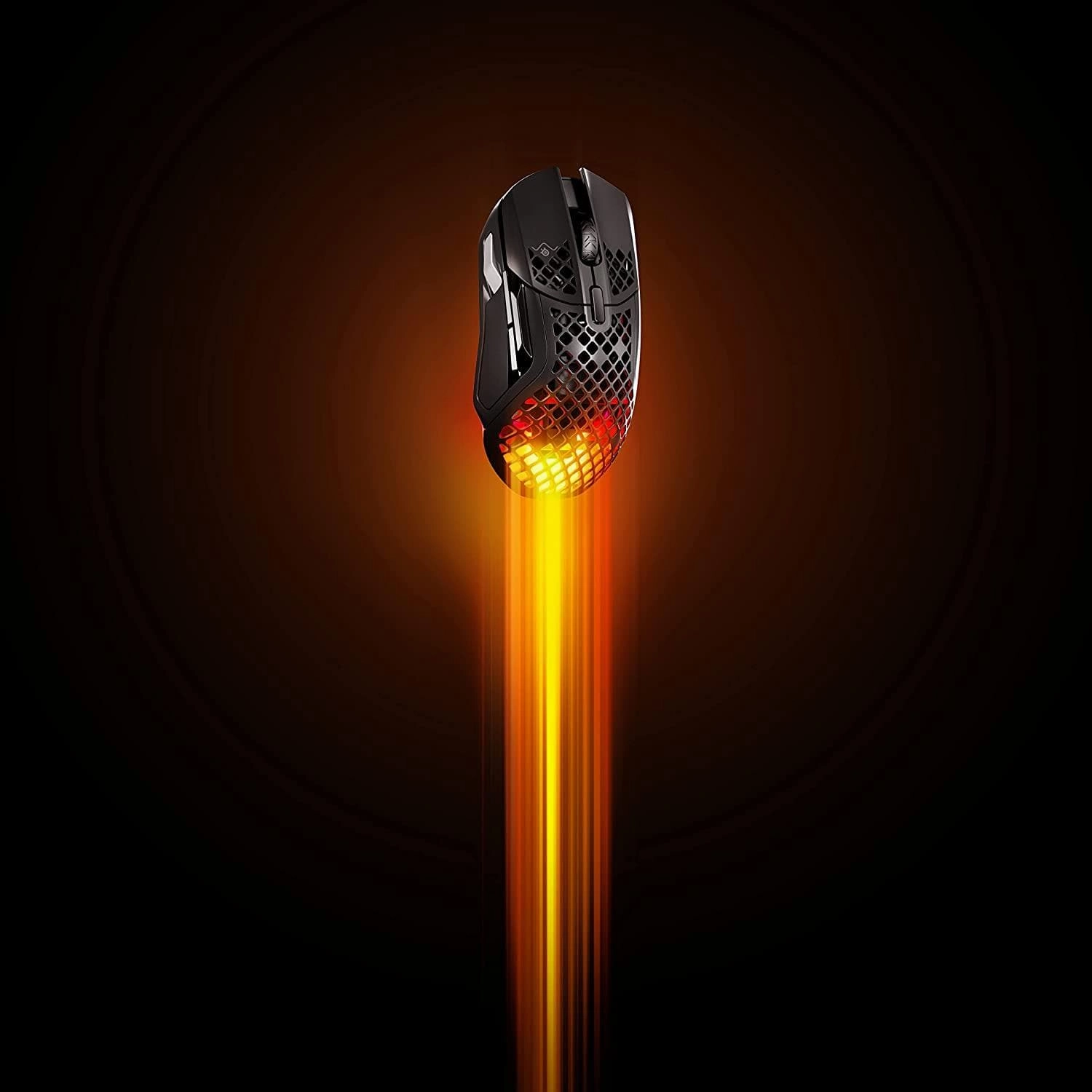 SteelSeries Aerox 5 Wireless Gaming Mouse C Ultra Lightweight 74g C 9 Buttons C Bluetooth/2.4 GHz C 180 Hr Battery C IP54 Water Resistant C PC/MAC C FPS, MOBA, Battle Royale