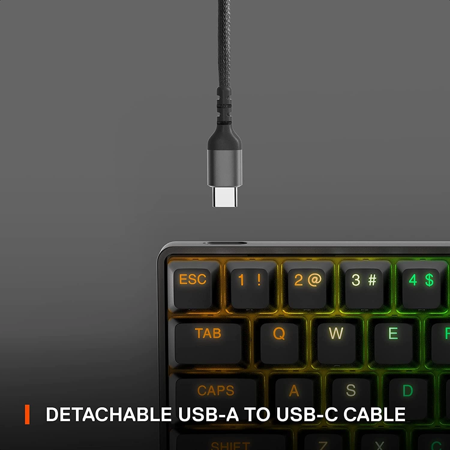 SteelSeries Apex Pro Mini - Mechanical Gaming Keyboard C Worlds Fastest Keyboard C Adjustable Actuation C Compact 60% Form Factor C English (QWERTY) Layout
