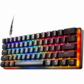 SteelSeries Apex Pro Mini - Mechanical Gaming Keyboard C Worlds Fastest Keyboard C Adjustable Actuation C Compact 60% Form Factor C English (QWERTY) Layout desktop computers, gaming desktop pc, all in one desktop deals