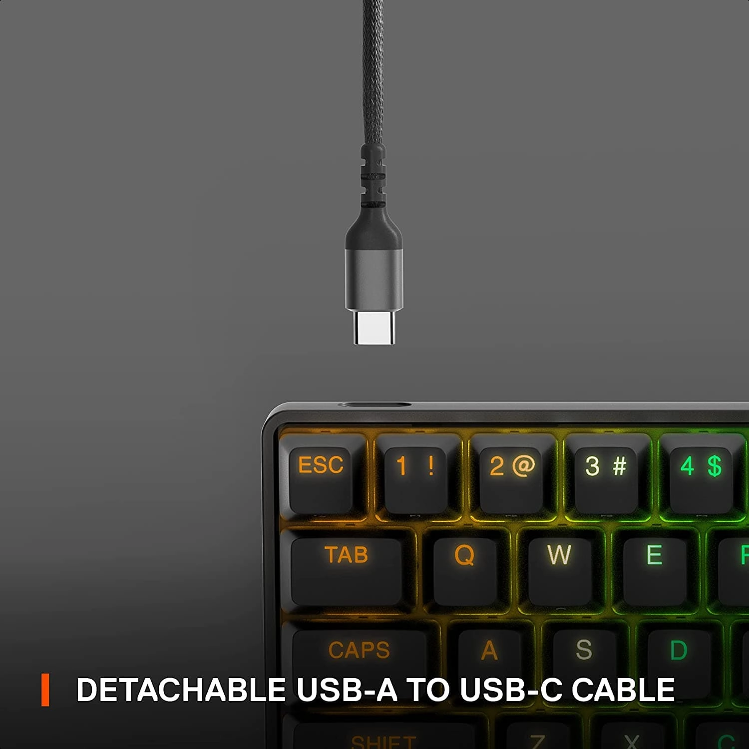 SteelSeries Apex Pro Mini - Mechanical Gaming Keyboard C Worlds Fastest Keyboard C Adjustable Actuation C Compact 60% Form Factor C English (QWERTY) Layout