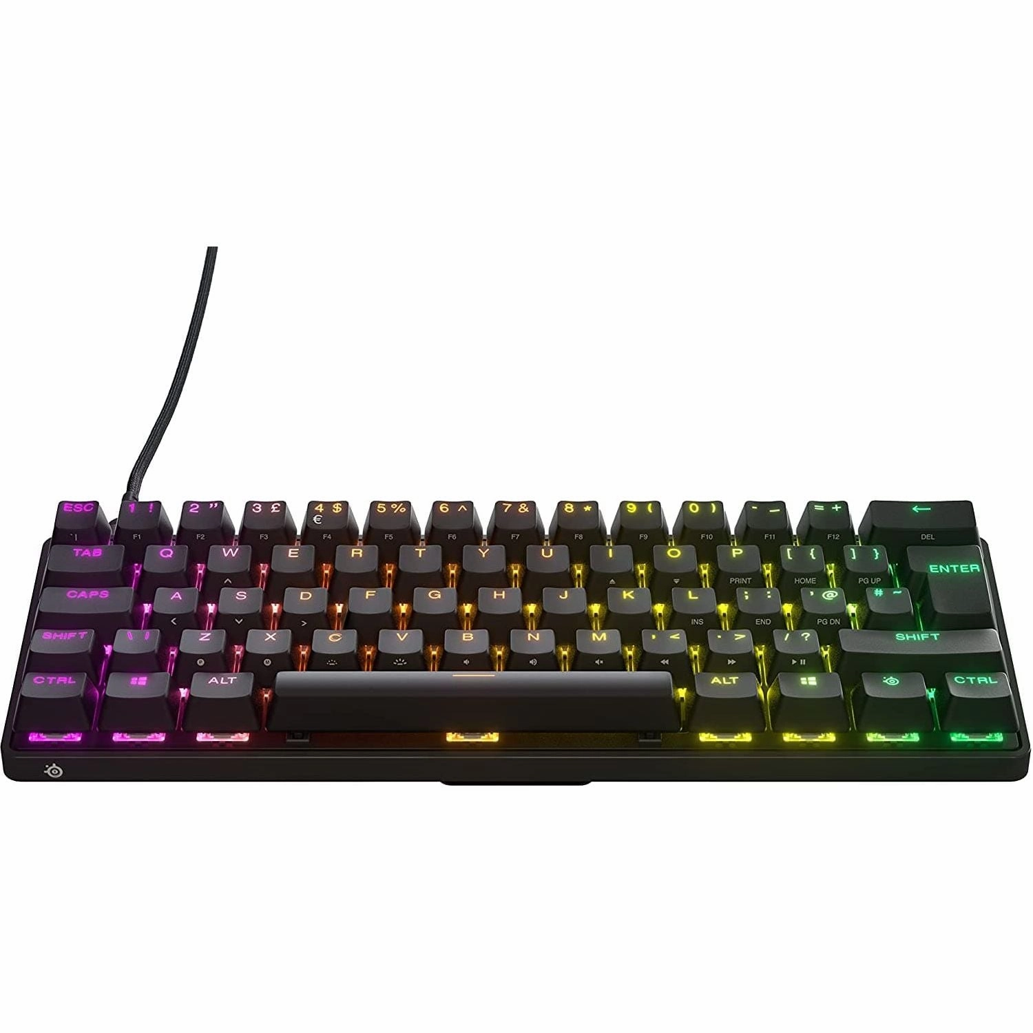 SteelSeries Apex Pro Mini - Mechanical Gaming Keyboard C Worlds Fastest Keyboard C Adjustable Actuation C Compact 60% Form Factor C English (QWERTY) Layout