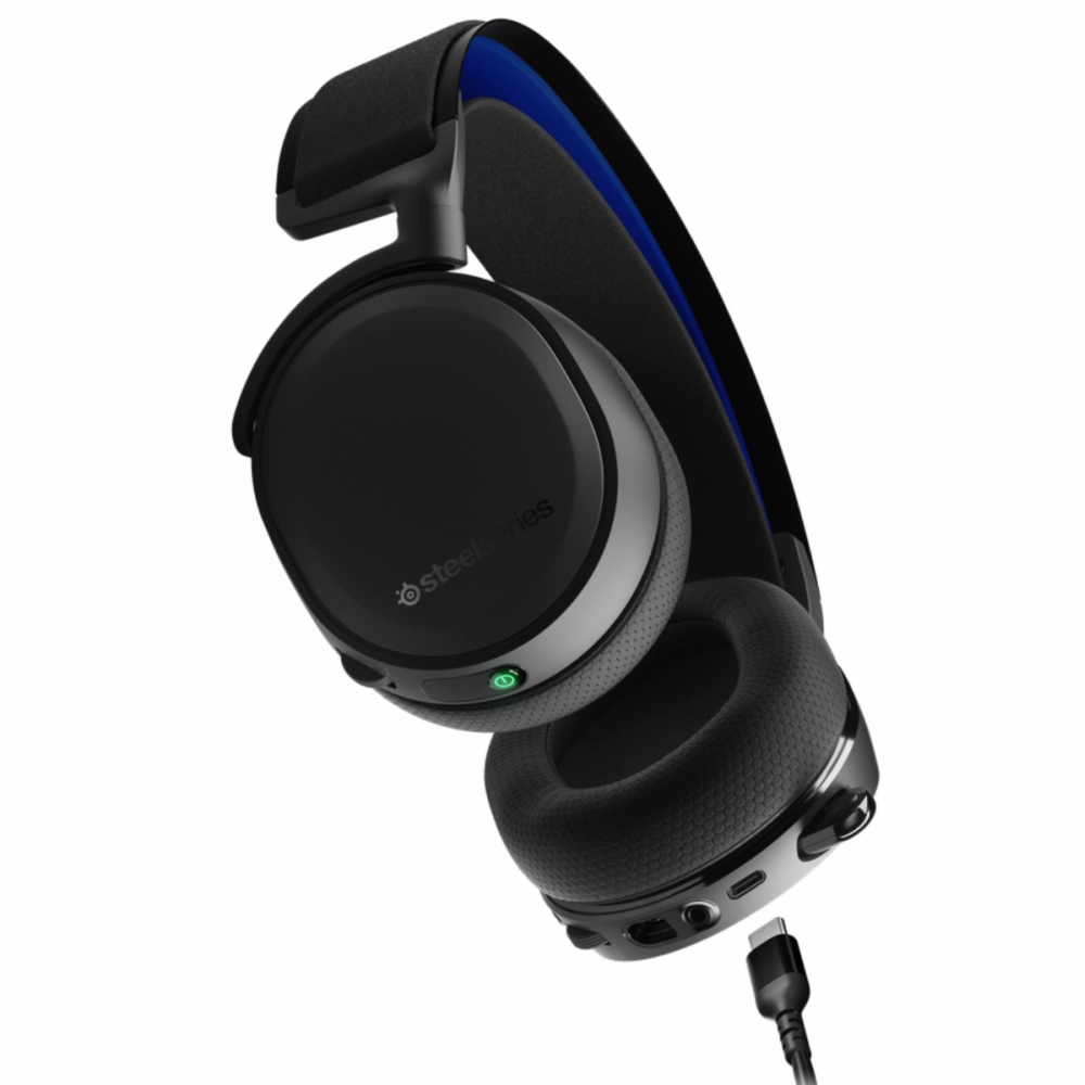 STEELSERIES ARCTIS 7P  WIRELESS GAMING HEADSET - BLACK  AND BLUE