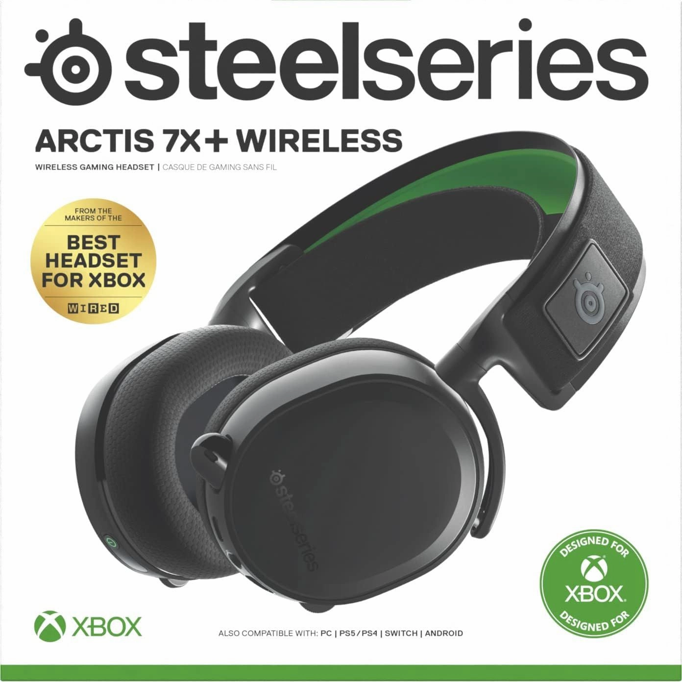 SteelSeries Arctis 7X Wireless Xbox Series X/S Gaming Headset - Lossless 2.4 GHz - 30 Hour Battery Life - USB-C Quick Charging - Also works with PS5, PS4, PC, Mac, Switch & Android - Black buy laptop online, cheap gaming laptop, best business laptops