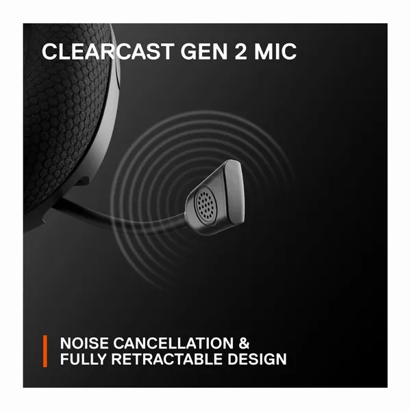 SteelSeries Arctis Nova 1 - Gaming Headset for PC, PS5, PS4, Switch, Xbox - Hi-Fi Drivers - 360 Spatial Audio - AirWeave Memory Foam Ear Cushions - Ultra Lightweight - Black