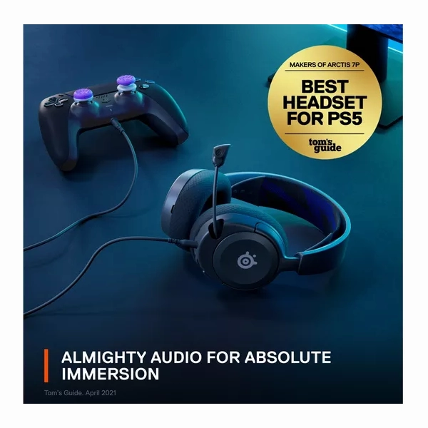 STEELSERIES Arctis Nova 1P 7.1 Gaming Headset - Black & Blue