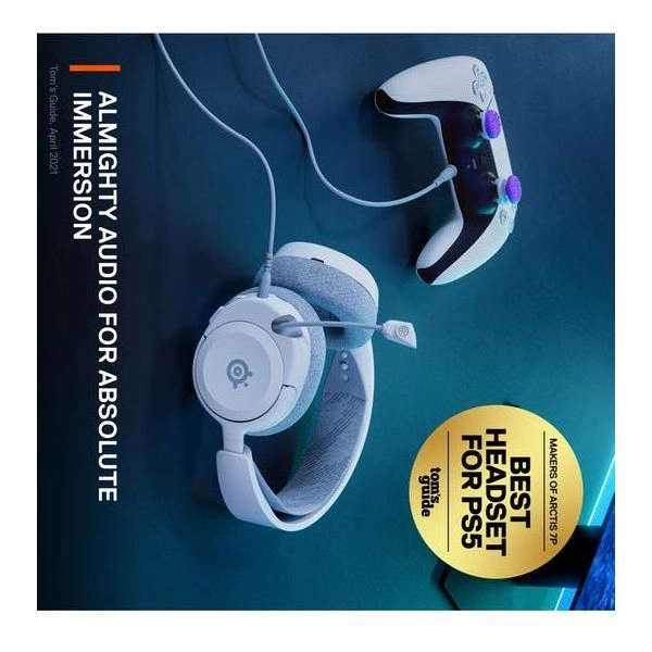 STEELSERIES Arctis Nova 1P 7.1 Gaming Headset - White