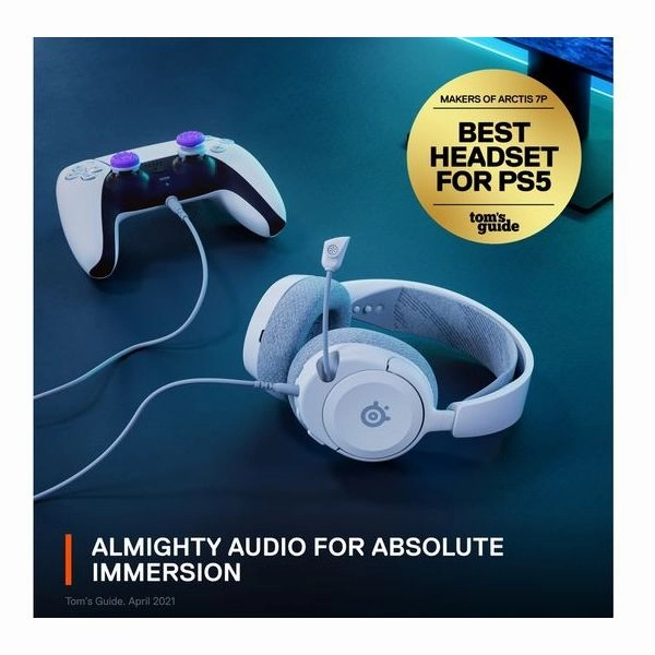 STEELSERIES Arctis Nova 1P 7.1 Gaming Headset - White