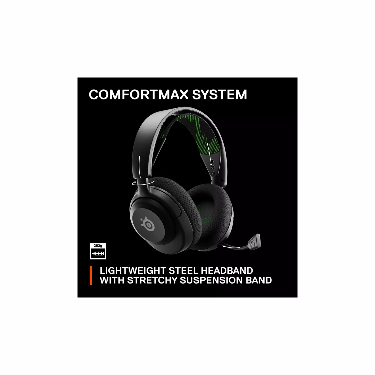 SteelSeries Arctis Nova 4X Wireless Multi-Platform Gaming Headset  360 Spatial Audio  2.4GHz High-Speed Wireless  36 Hr Battery  USB-C  ClearCast Gen 2 Mic  Xbox Series X|S, PC, PS5, Switch
