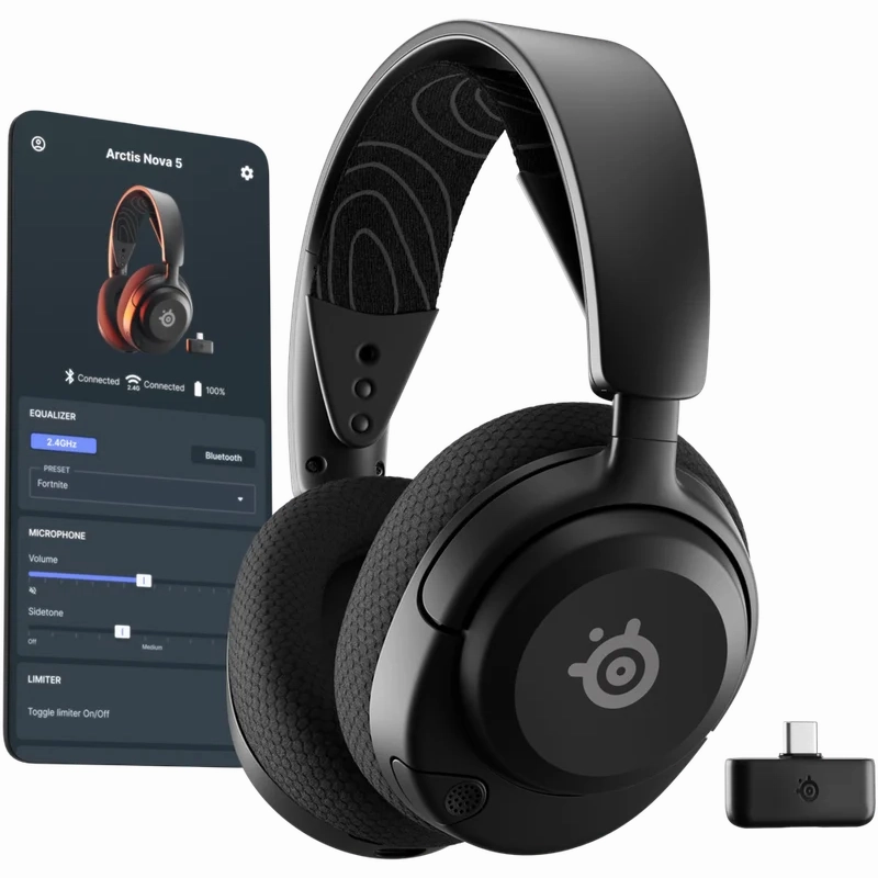 STEELSERIES Arctis Nova 5 Wireless 7.1 Gaming Headset - Black