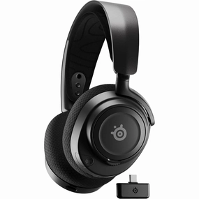 SteelSeries Arctis Nova 7 - Wireless Multi-System Gaming & Mobile Headset - Black bluetooth headphones, cheap wireless headphones, headphones with mic