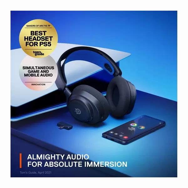 SteelSeries Arctis Nova 7P PS, PC, Switch Gaming Headset [Black & Blue]