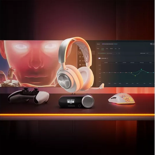 STEELSERIES Arctis Nova Pro Wireless 7.1 Gaming Headset for PC & PlayStation - White