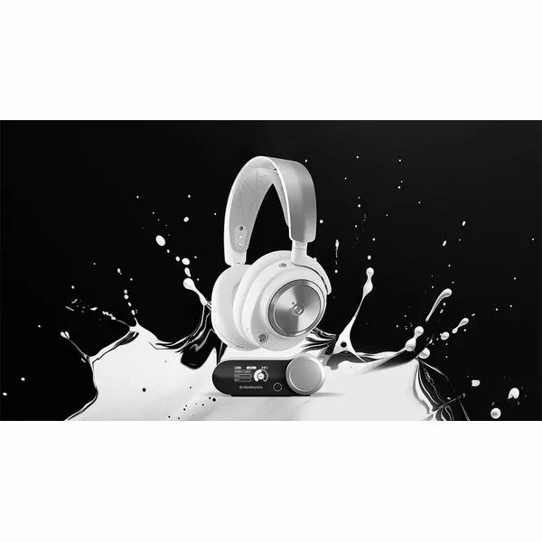 STEELSERIES Arctis Nova Pro Wireless 7.1 Gaming Headset for PC & PlayStation - White