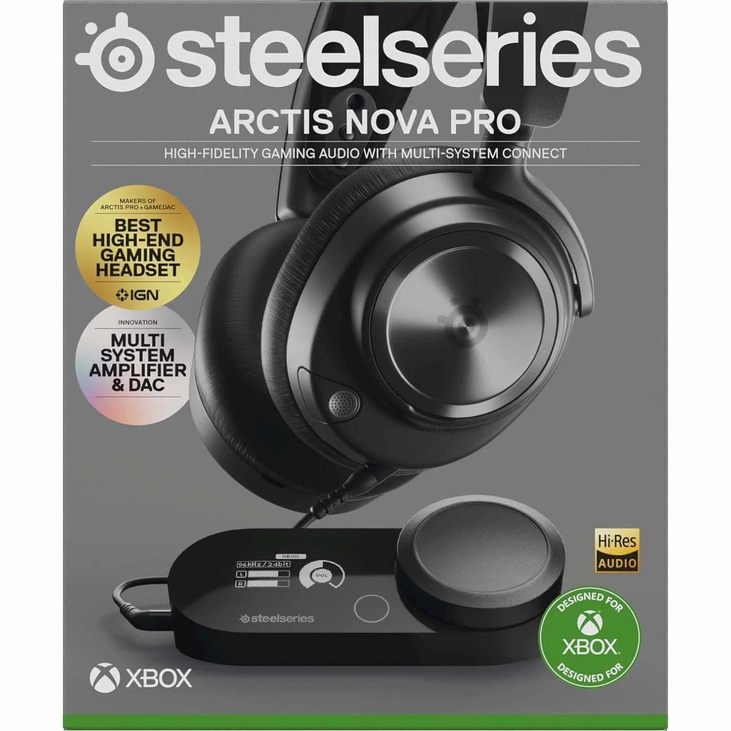 SteelSeries Arctis Nova Pro Wireless X 7.1 Wired Gaming Headset - Black