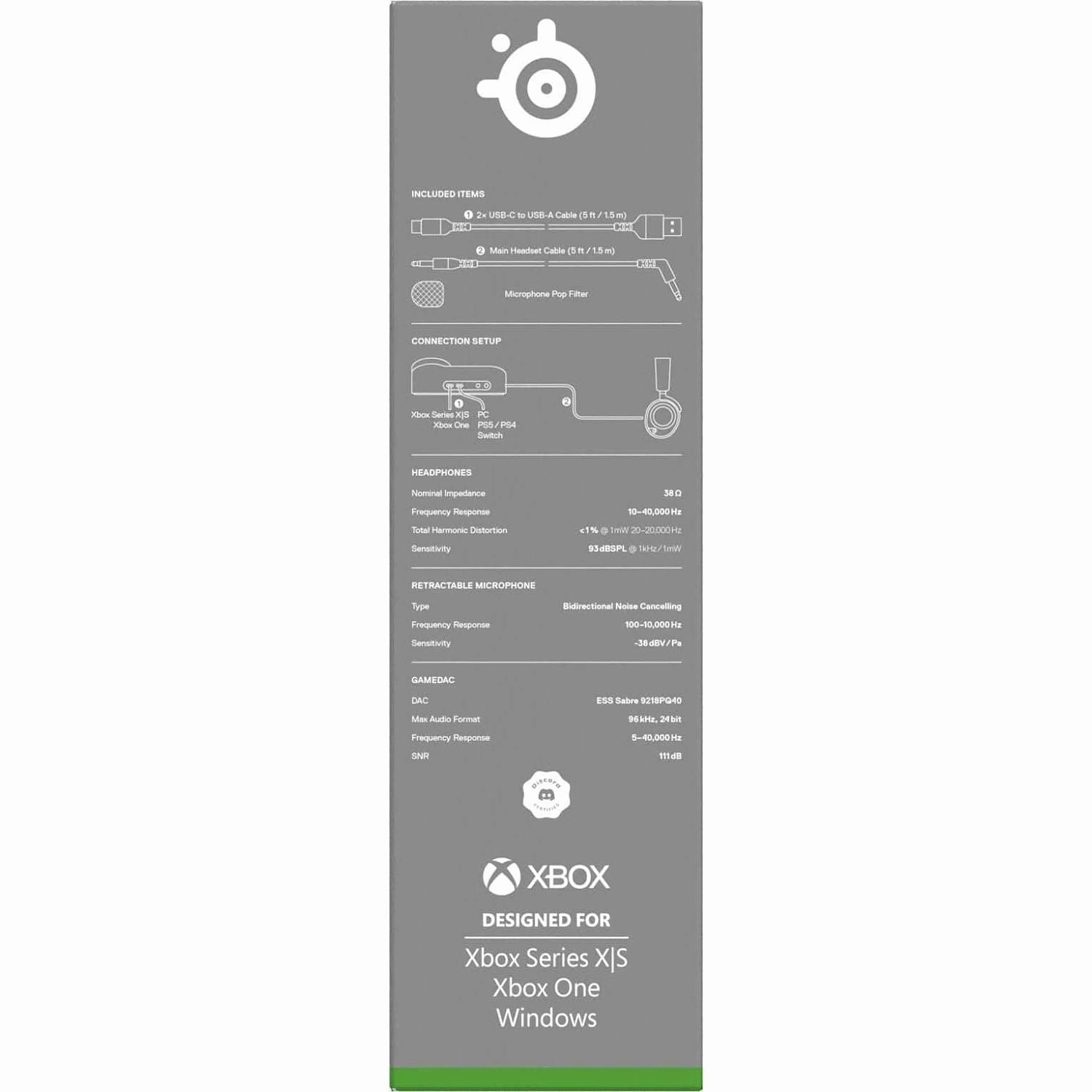 SteelSeries Arctis Nova Pro Wireless X 7.1 Wired Gaming Headset - Black