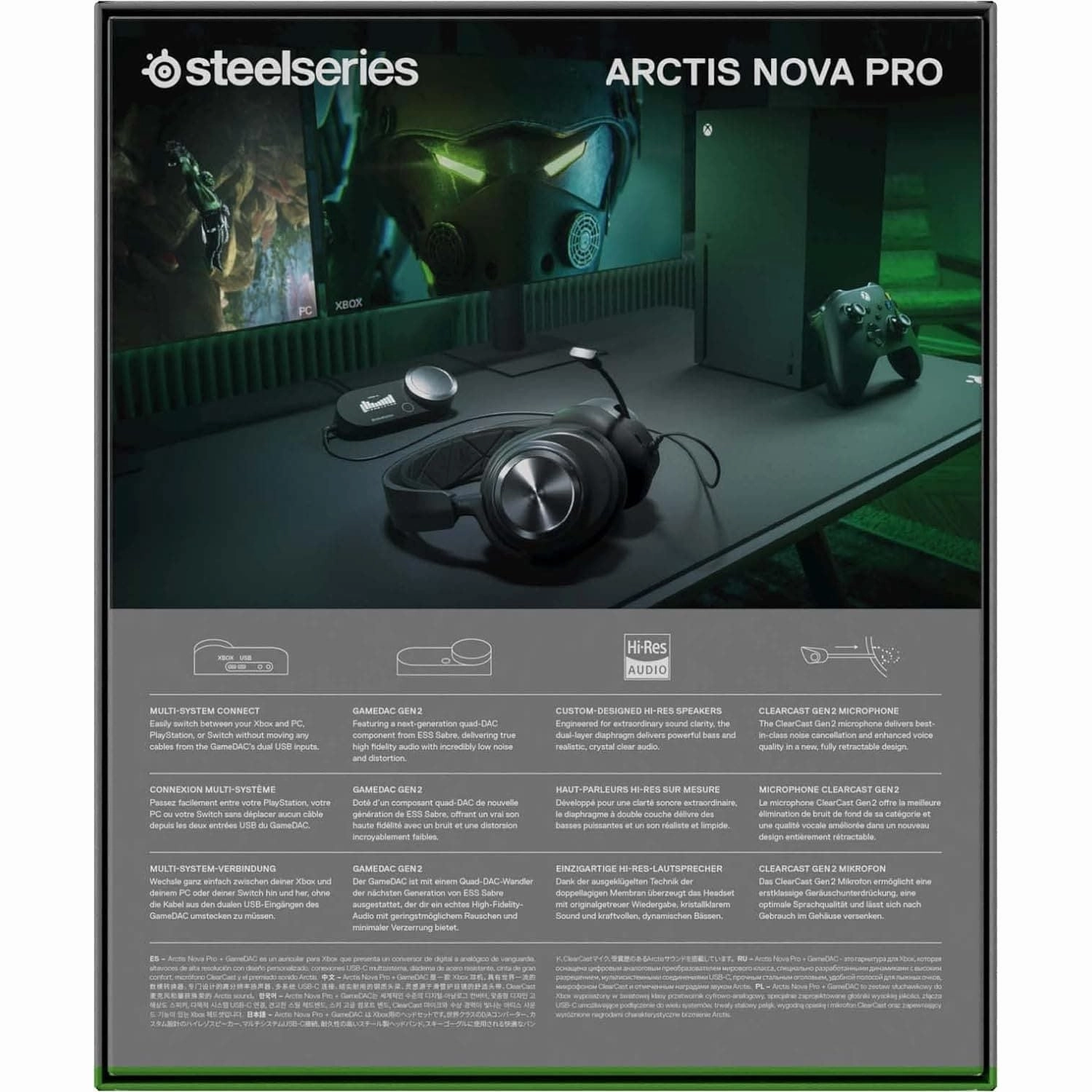 SteelSeries Arctis Nova Pro Wireless X 7.1 Wired Gaming Headset - Black