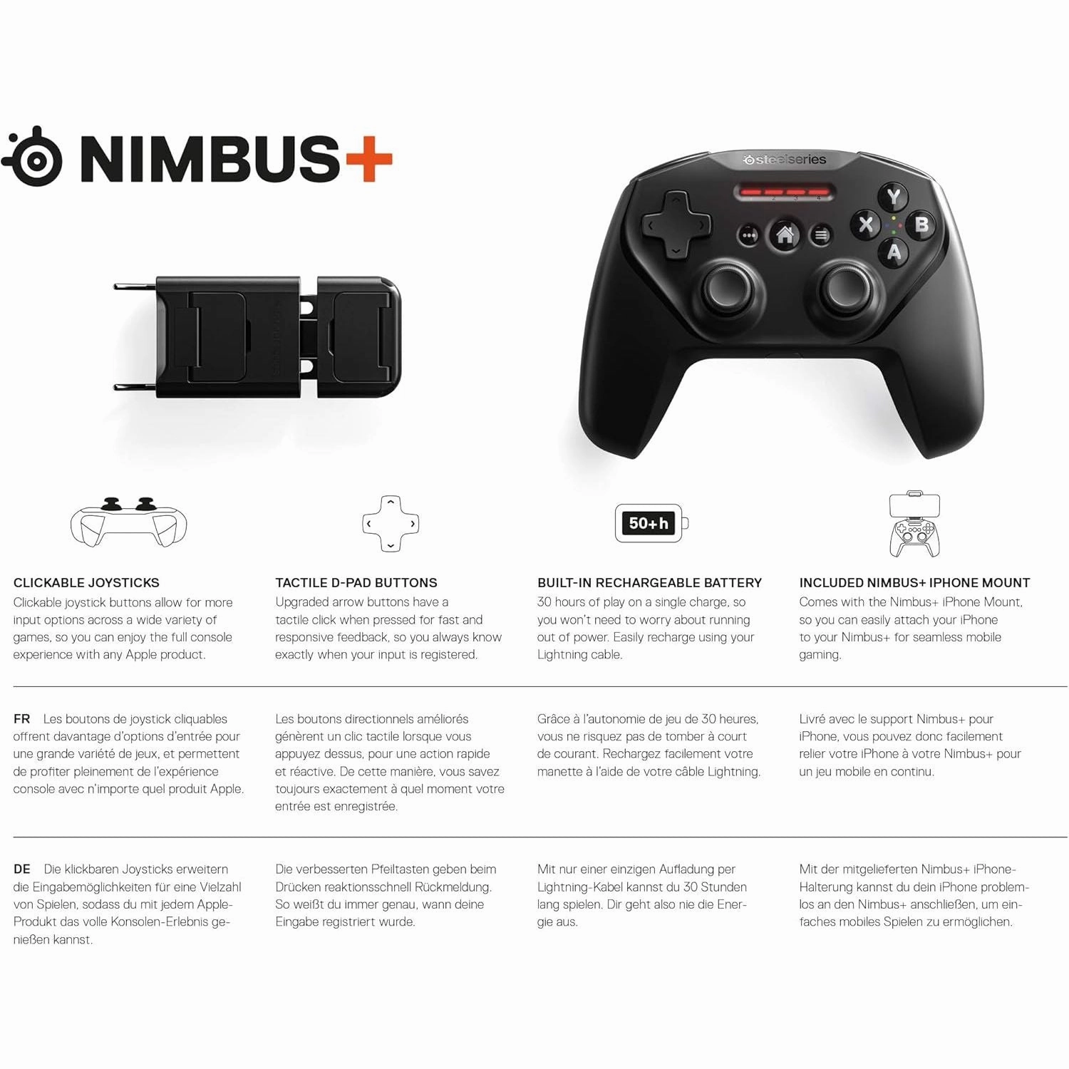 SteelSeries Nimbus  Wireless Gaming Controller for iPhone