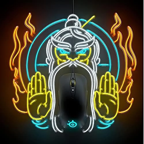 SteelSeries Sensei Ten - Gaming Mouse - 18, 000 CPI Truemove Pro Optical Sensor - Ambidextrous design - 8 Programmable Buttons - RGB Lighting - Black